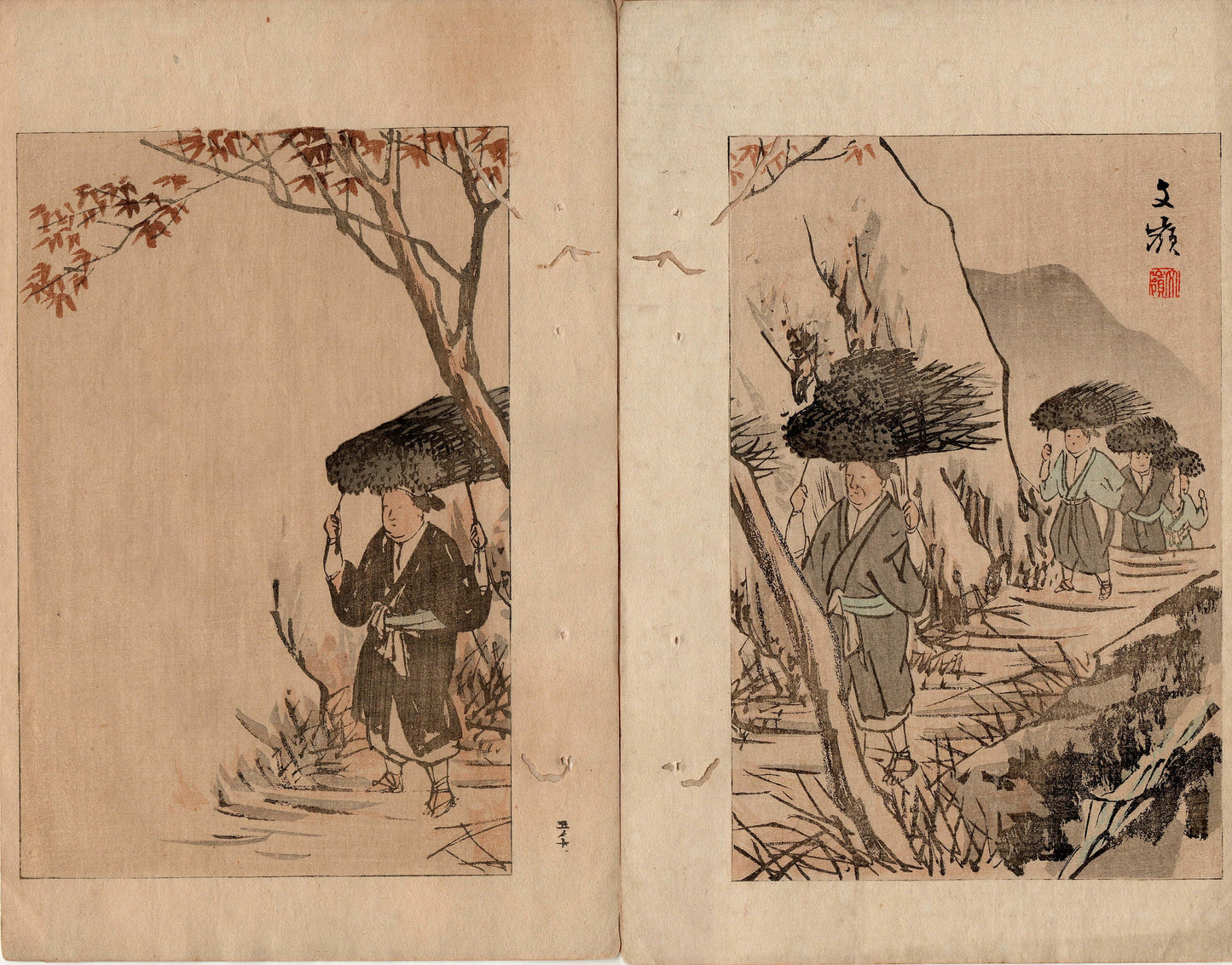 1891, Japanese antique woodblock print, Bijutsu Sekai Vol. 5-11