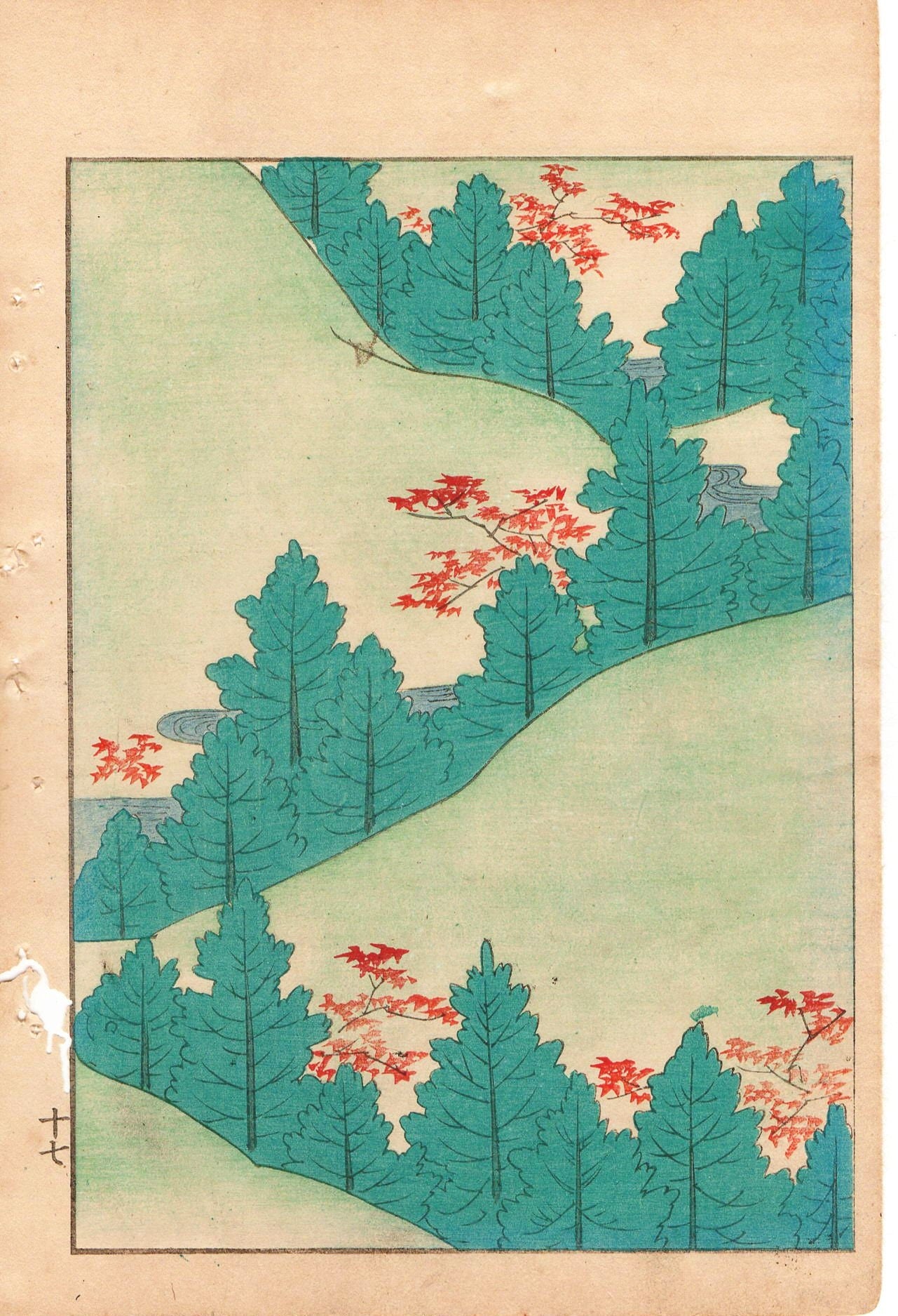 Around 1900, Bijutsukai 1, Antique Japanese print, Kimono Design.