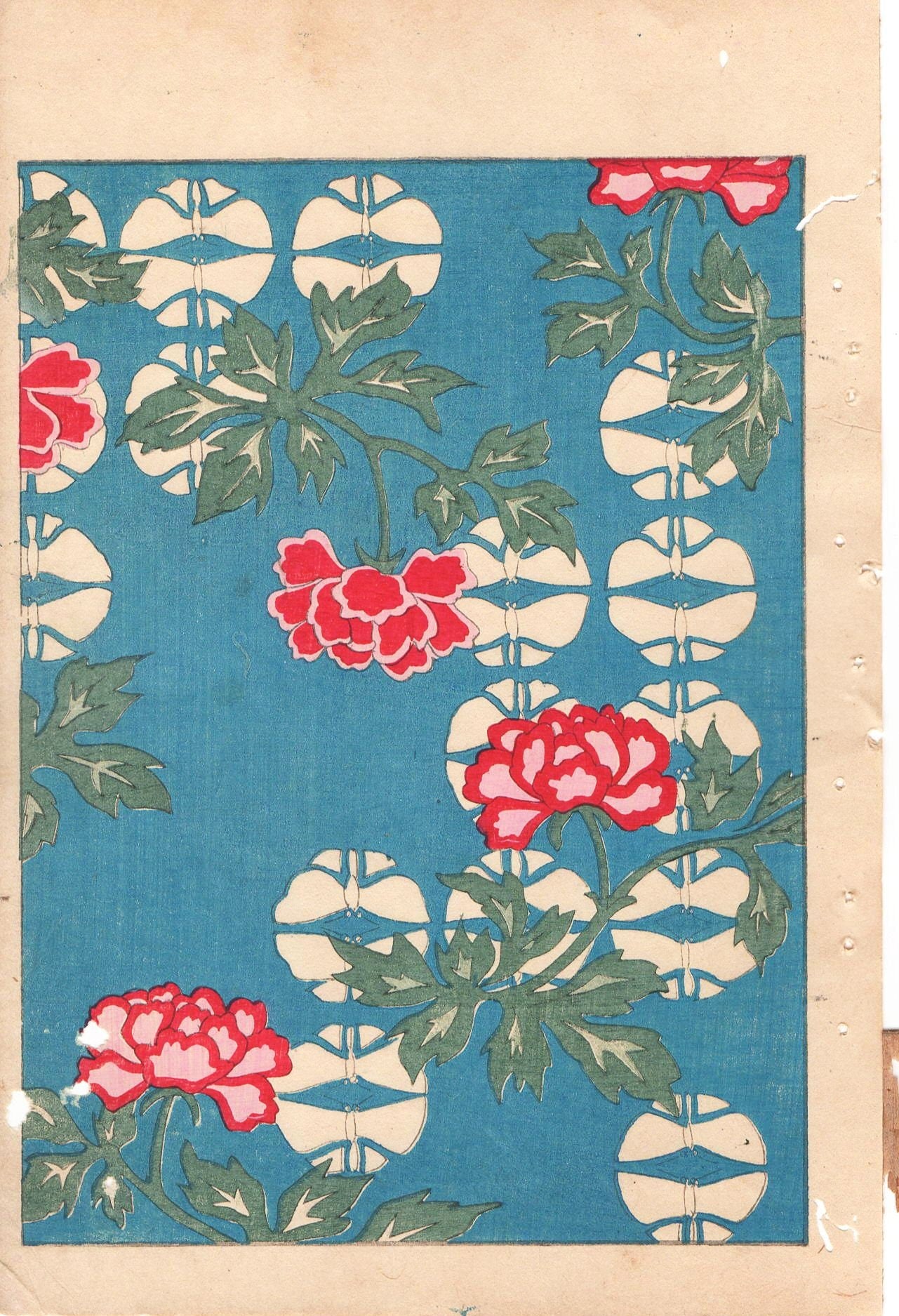 Around 1900, Bijutsukai 1, Antique Japanese print, Kimono Design.