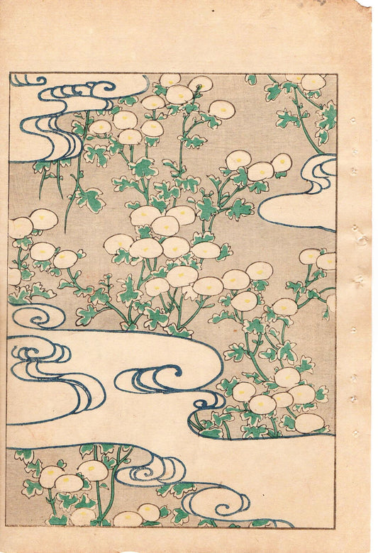 Around 1900, Bijutsukai 1, Antique Japanese print, Kimono Design.