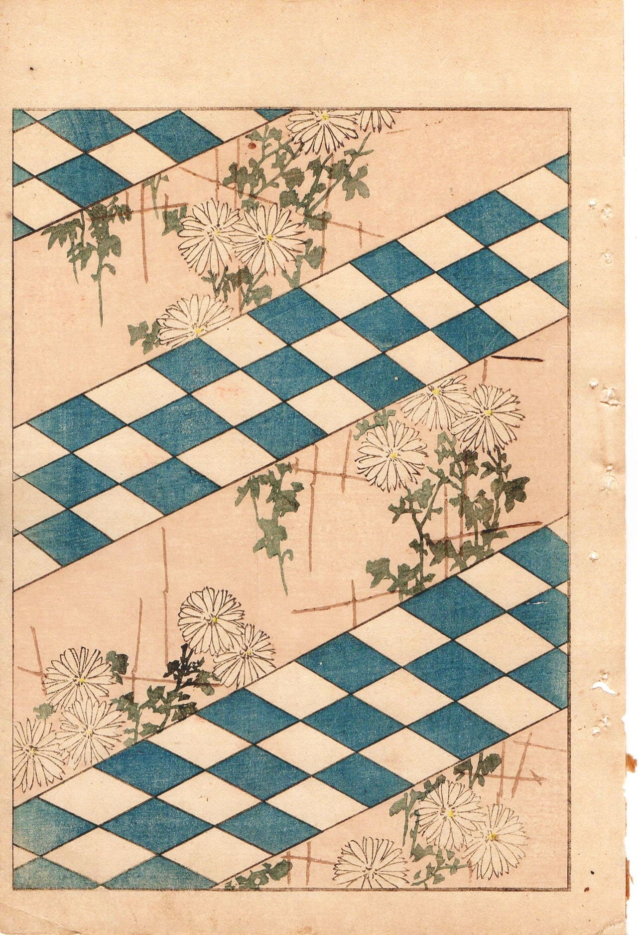 Around 1900, Bijutsukai 1, Antique Japanese print, Kimono Design.