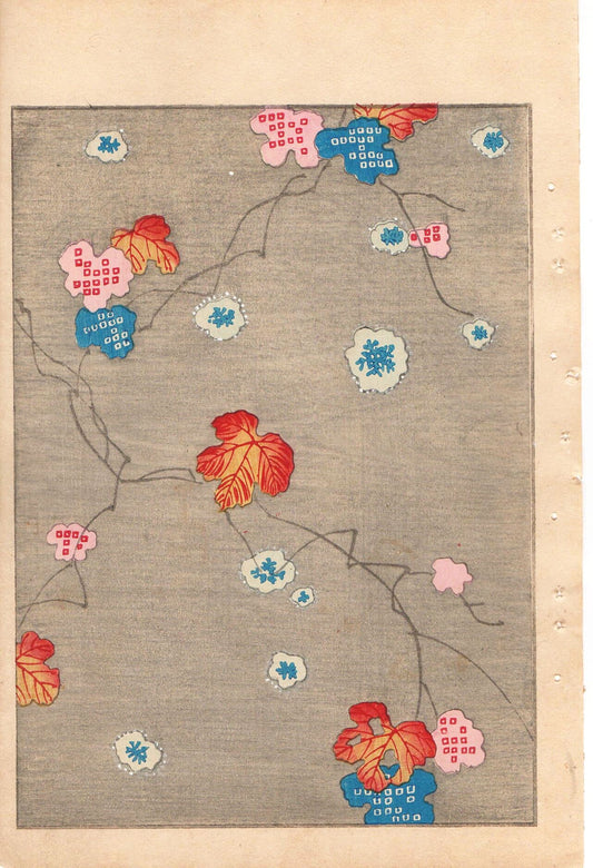 Around 1900, Bijutsukai 1, Antique Japanese print, Kimono Design.