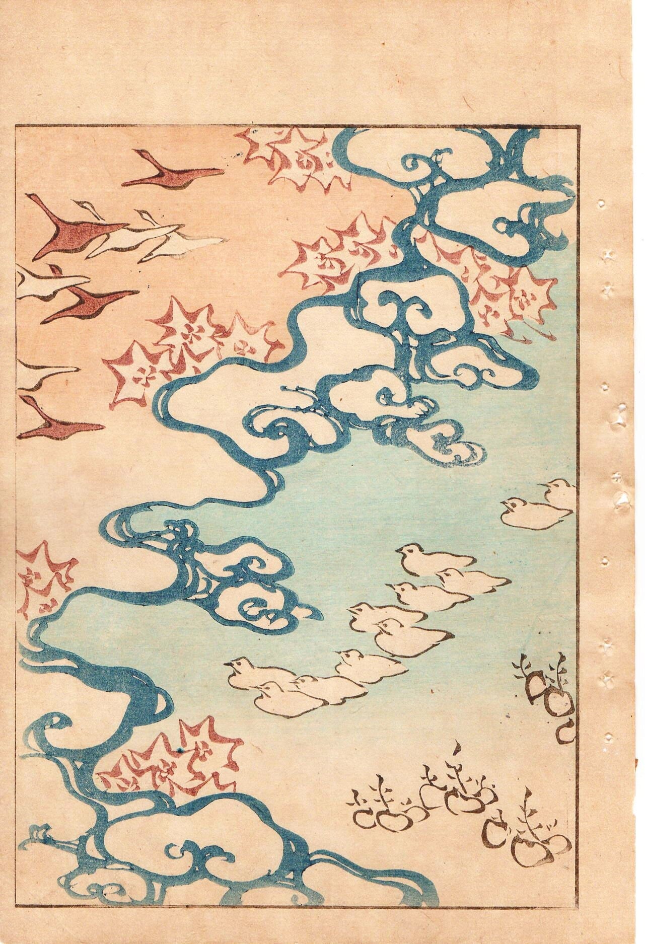 Around 1900, Bijutsukai 1, Antique Japanese print, Kimono Design.