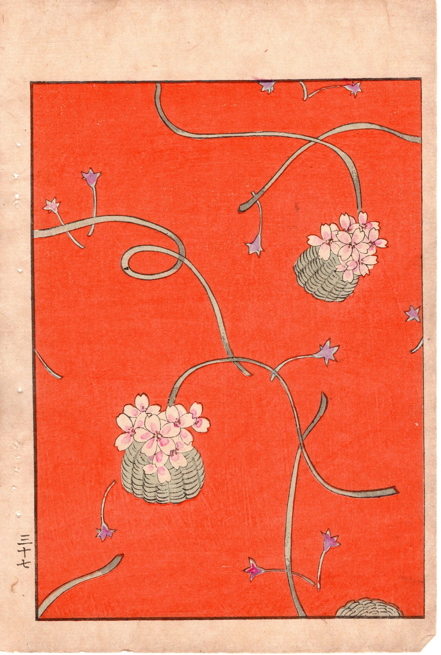 Around 1900, Bijutsukai 3, Antique Japanese print, Kimono Design.