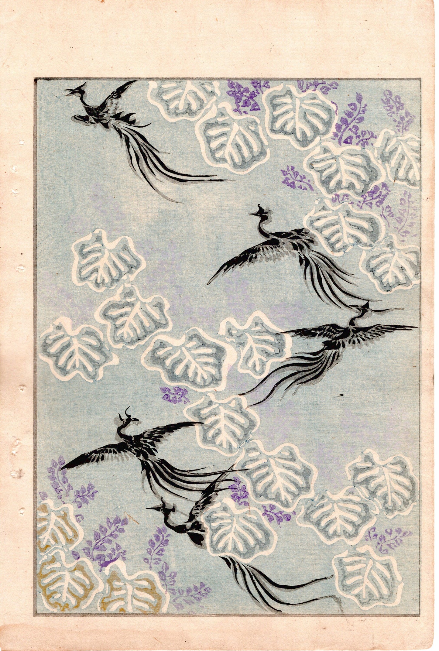 Around 1900, Bijutsukai 4, Antique Japanese print, Kimono Design.