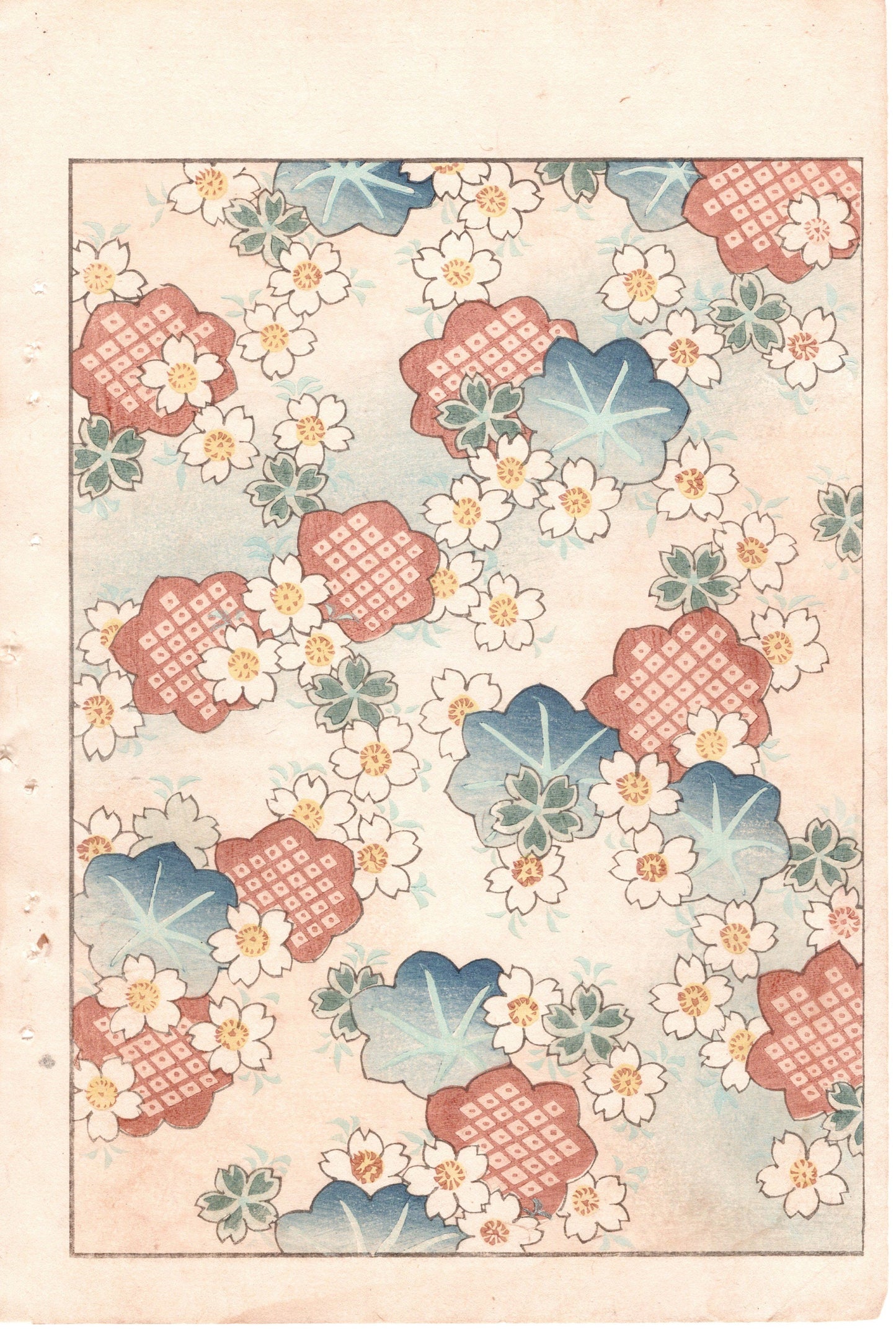 Around 1900, Bijutsukai 2, Antique Japanese print, Kimono Design.