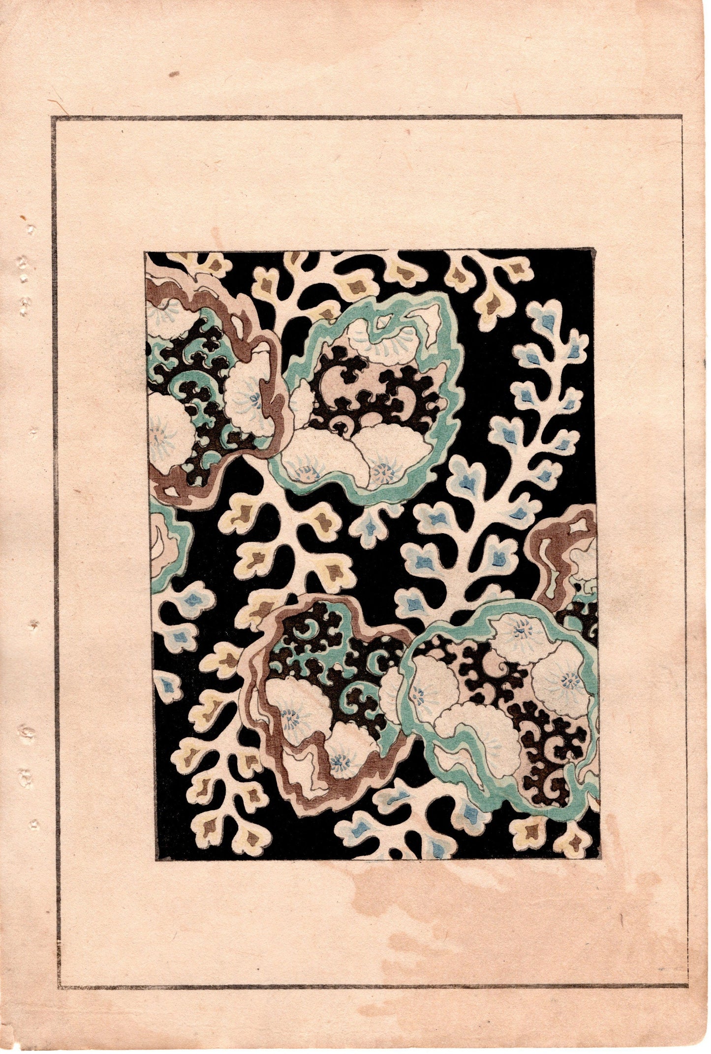 Around 1900, Bijutsukai 3, Antique Japanese print, Kimono Design.