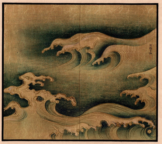 1904, Ogata Korin, Wave.