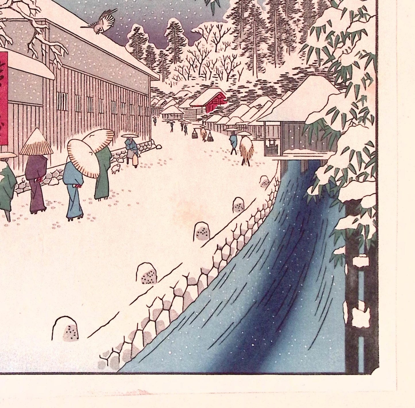 Hiroshige, "Atagoshita and Yabu Lane"