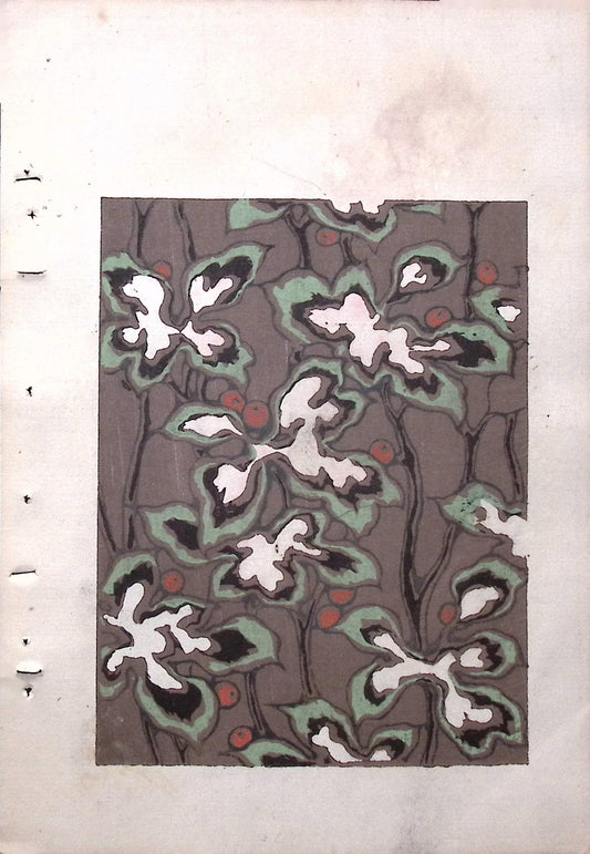 Around 1900, Bijutsukai 8, Antique Japanese print, Kimono Design.