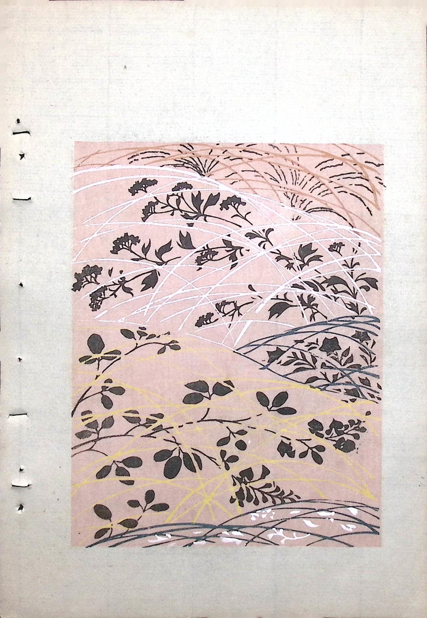 Around 1900, Bijutsukai 8, Antique Japanese print, Kimono Design.