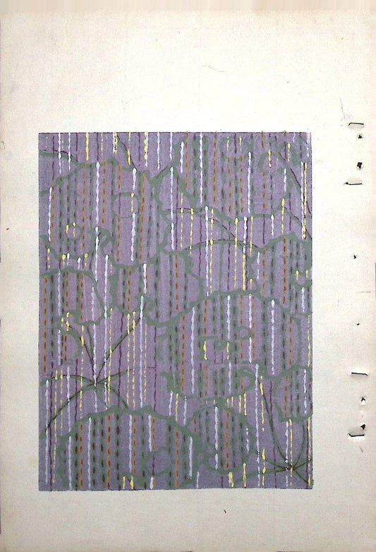 Around 1900, Bijutsukai 8, Antique Japanese print, Kimono Design.
