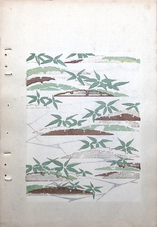 Around 1900, Bijutsukai 8, Antique Japanese print, Kimono Design.