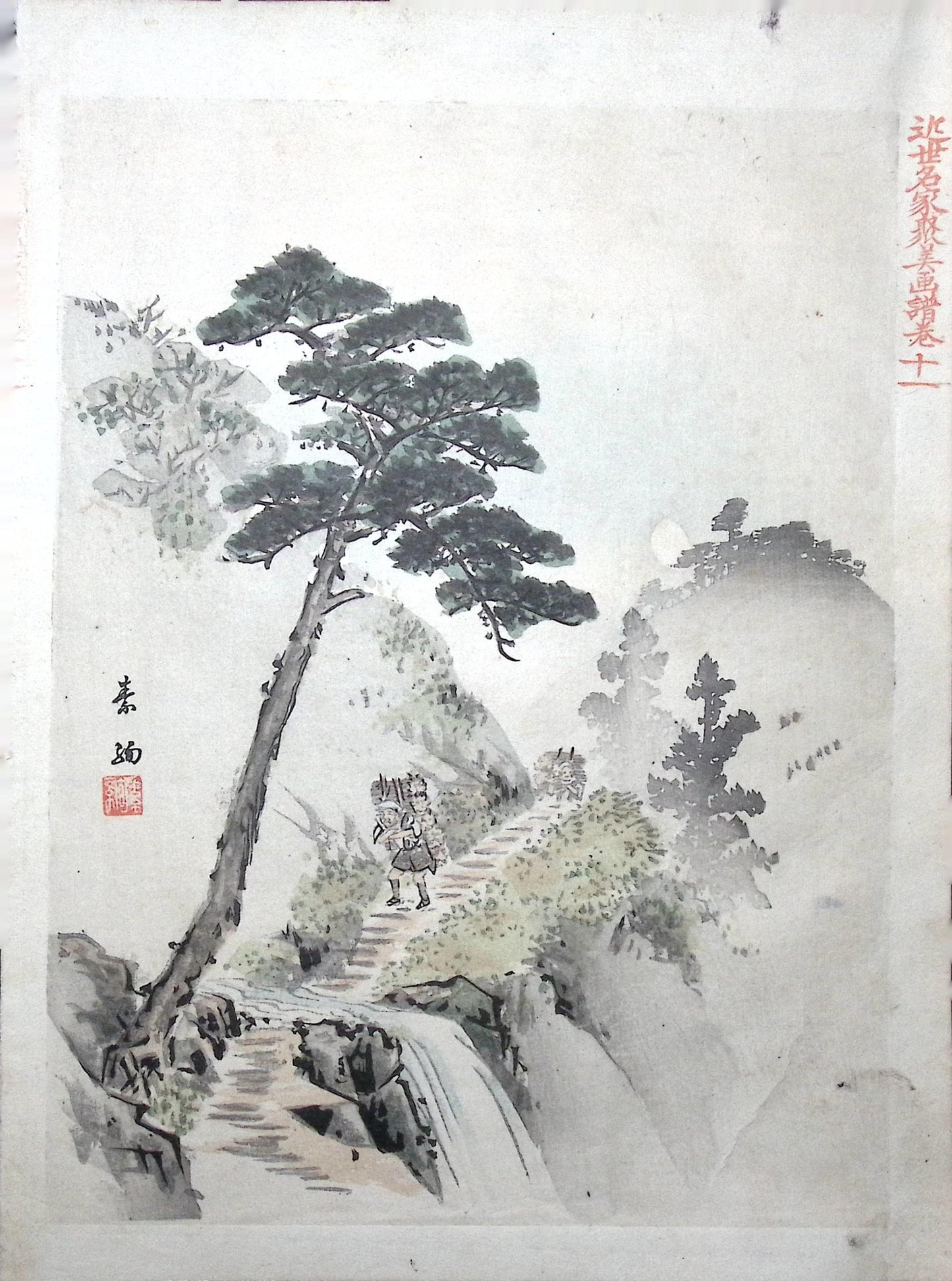 1894, Japanese antique woodblock print.