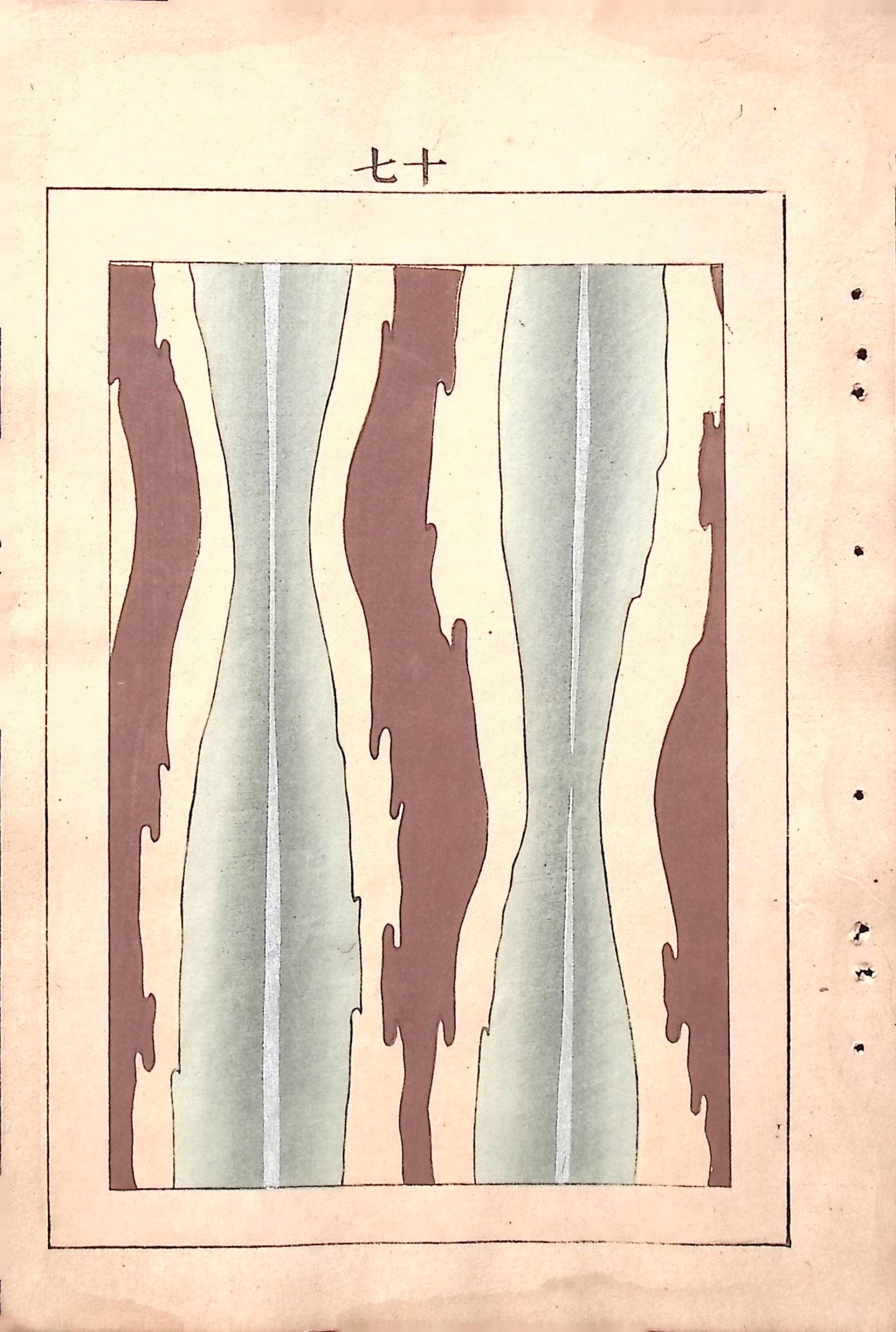 Around 1900, Bijutsukai 6, Antique Japanese print, Kimono Design.