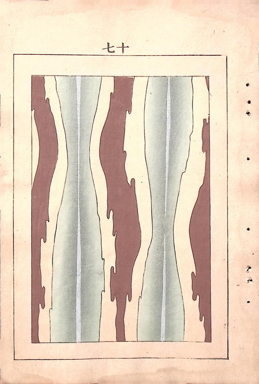 Around 1900, Bijutsukai 6, Antique Japanese print, Kimono Design.