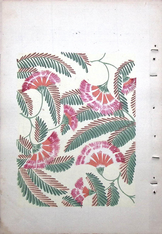 Around 1900, Bijutsukai 8, Antique Japanese print, Kimono Design.