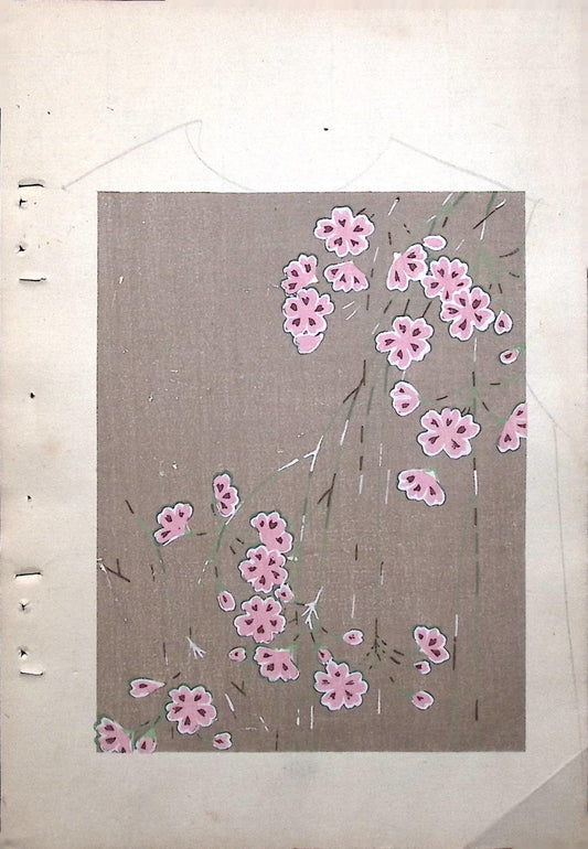 Around 1900, Bijutsukai 8, Antique Japanese print, Kimono Design.