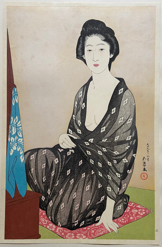 Hashiguchi Goyo, "Woman in Summer Robe"