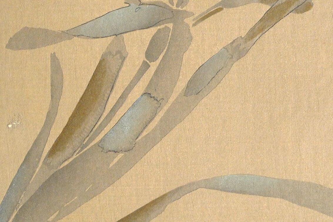 1932, Japanese antique woodblock print, Design, Pattern, Kokuga style 6